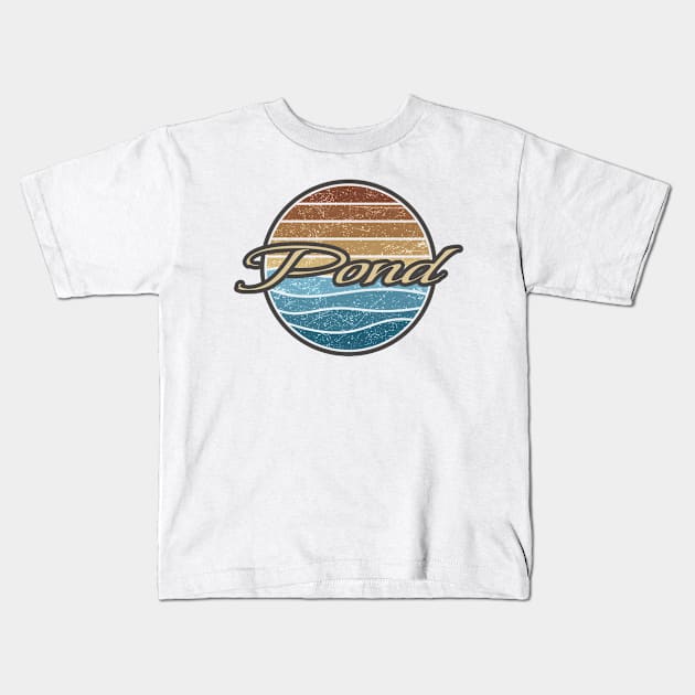 Pond Rero Waves Kids T-Shirt by North Tight Rope